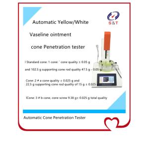 Pharmaceutical Testing Instruments Automatic Vaseline Ointment Cone Penetration
