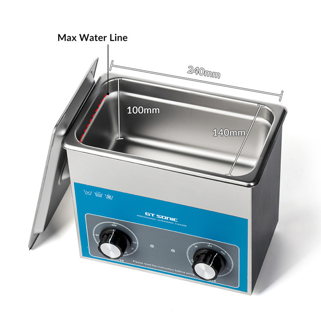 GT SONIC 3L Manual Ultrasonic Cleaner 3D Printer Ultrasonic Cleaning Machine 100W