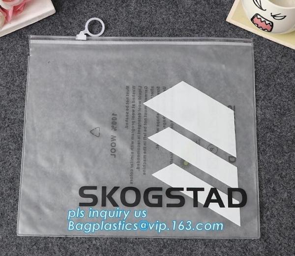 customize slider ziplock pvc travel cosmetic bag, eva ziplock slider bag eco bag