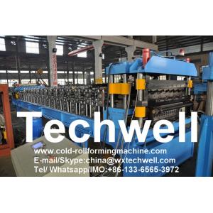 Automatic PLC Control Dual Level Roll Forming Machine With Manual / Automatic