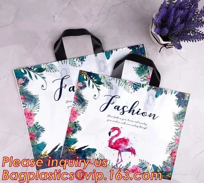 best selling biodegradable soft loop handle bag with EN13432 BPI OK compost Home ASTM D6400 certificates,bagease,bagplas