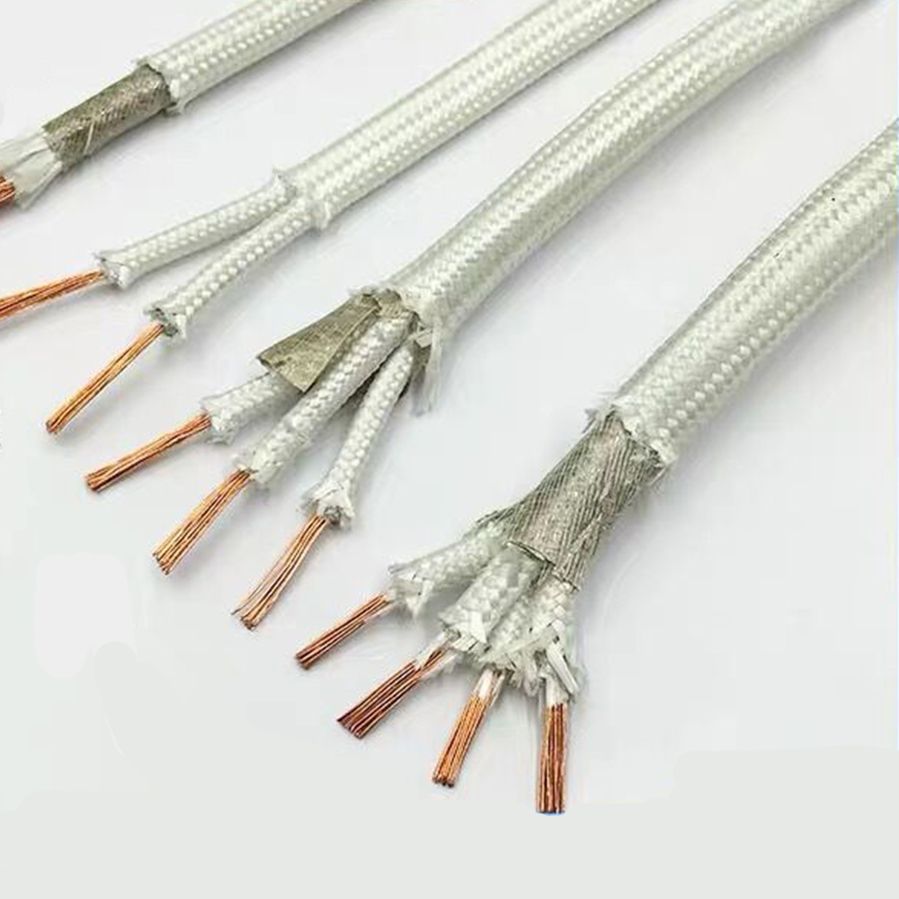 Customizable 500 Degree Fiberglass Braided Mica Fire Resistant High Temperature Wire