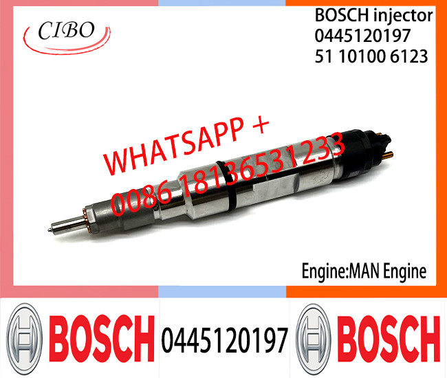 BOSCH 0445120197 51101006123 Neutral Fuel Injector Assembly 0445120197 51101006123 For MAN