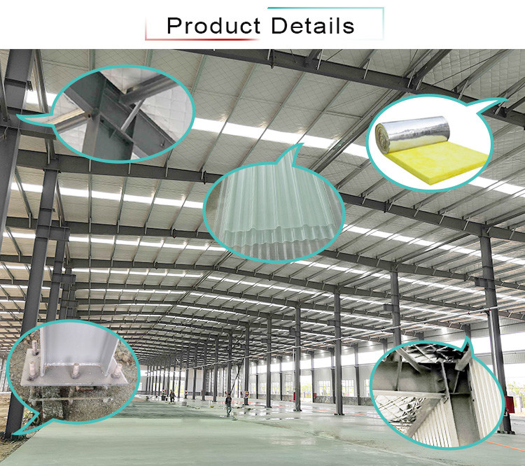 Prefabricated Q345b Warehouse Steel Structure Jis Standard