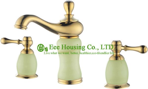 basin faucet,brass three-hole basin mixer,bathroom faucet,chrome finished