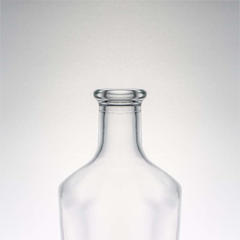 Unique Square Glass Bottle for Whisky Vodka Tequila Gin Rum Sealing Type Cork Included
