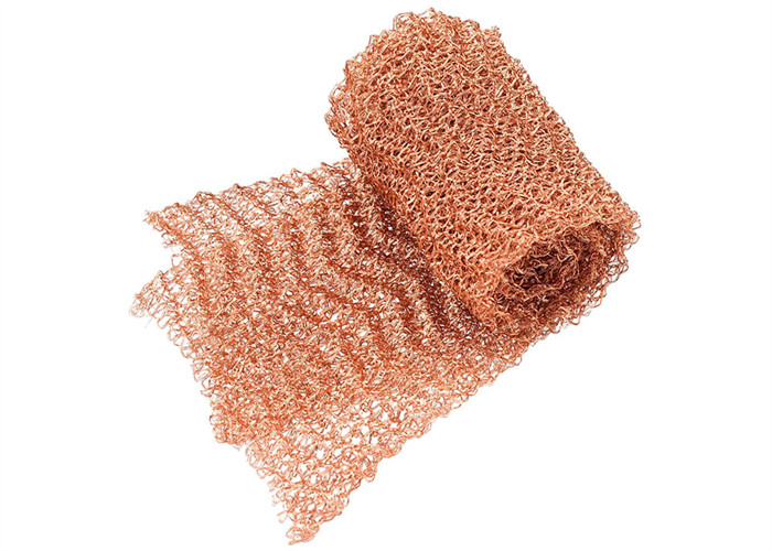 Width 2.5-60cm Knitted Copper Mesh Rf Emi Shielding