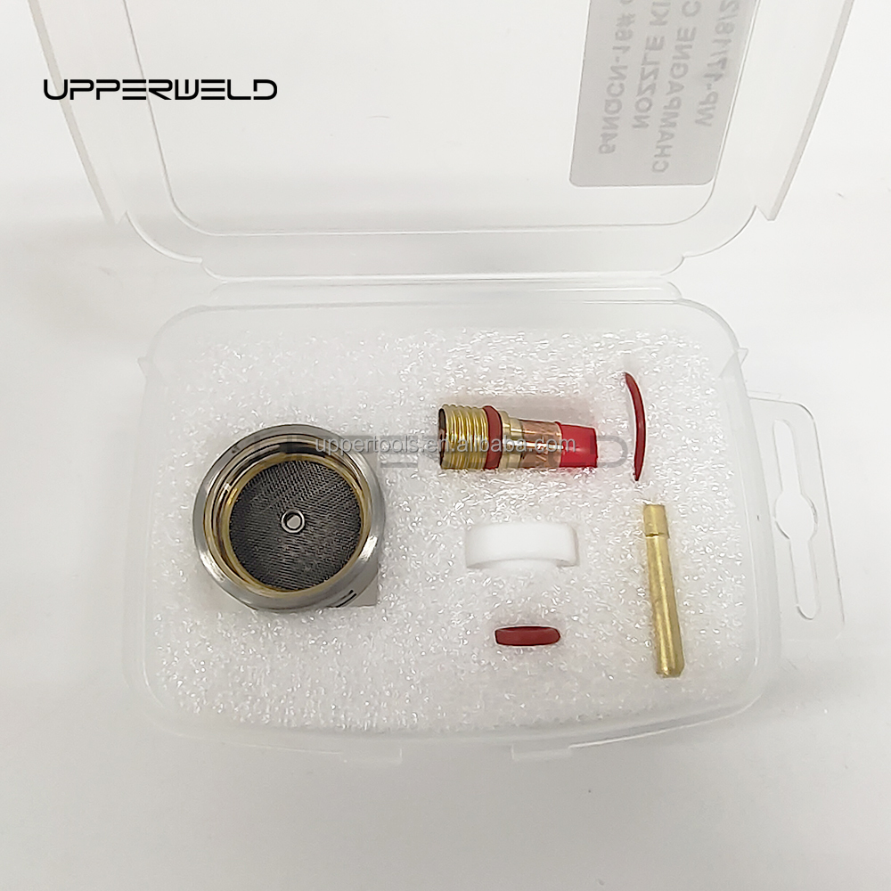 1.6mm TIG Welding Torch Glass 14 Cup Collet and WP920 Welding Nozzle for Welding