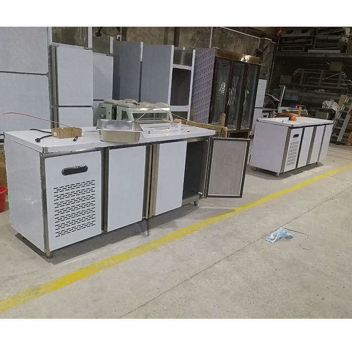 Three Door 0.8m Under Counter Deep Freezer For Cafeteria