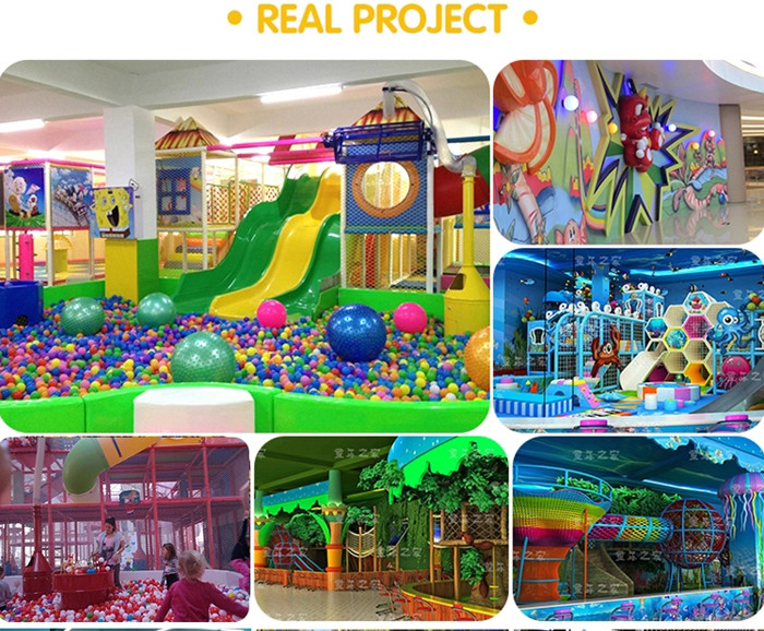 Colorful Kids Indoor Playground Equipment Forest Series With Slides Climbing Stair