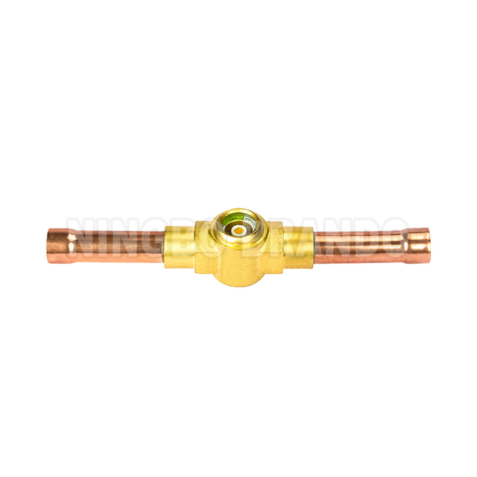 GBC 35s 1 3/8'' Danfoss Type Refrigeration Ball Valve With Access Port 009L7567 8