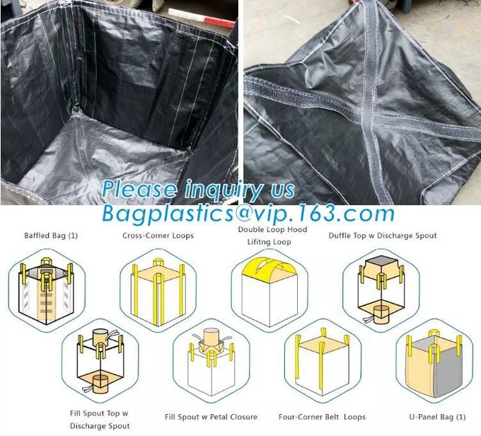 Grain Fibc Bulk Bags Pp Woven For Sand Jumbo Sand / Food / Rice