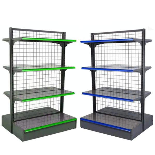 Design Supermarket Shopping Shelf Advertising Display Rack Single Side