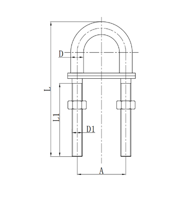 Marine U Bolt Rigging Hardware Stainless Steel Oversized Head U Bolt
