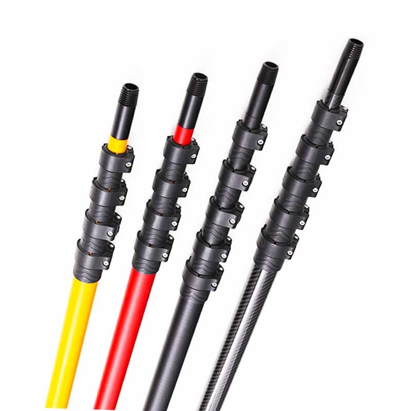 OEM Carbon Fiber Window Washing Pole 20ft Telescopic Window Cleaning Pole