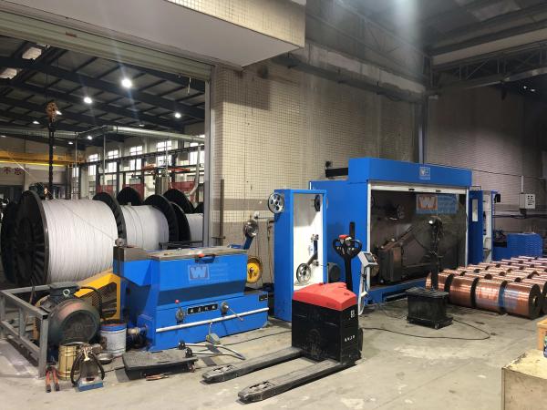 Anticorrosive 9 Blocks Aluminium Wire Drawing Machine , 240KVA Wire Annealing