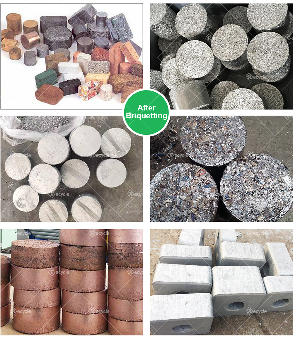 Customized Final Products Metal Powder Block Briquette Machine with 15KW/18.5KW Motor