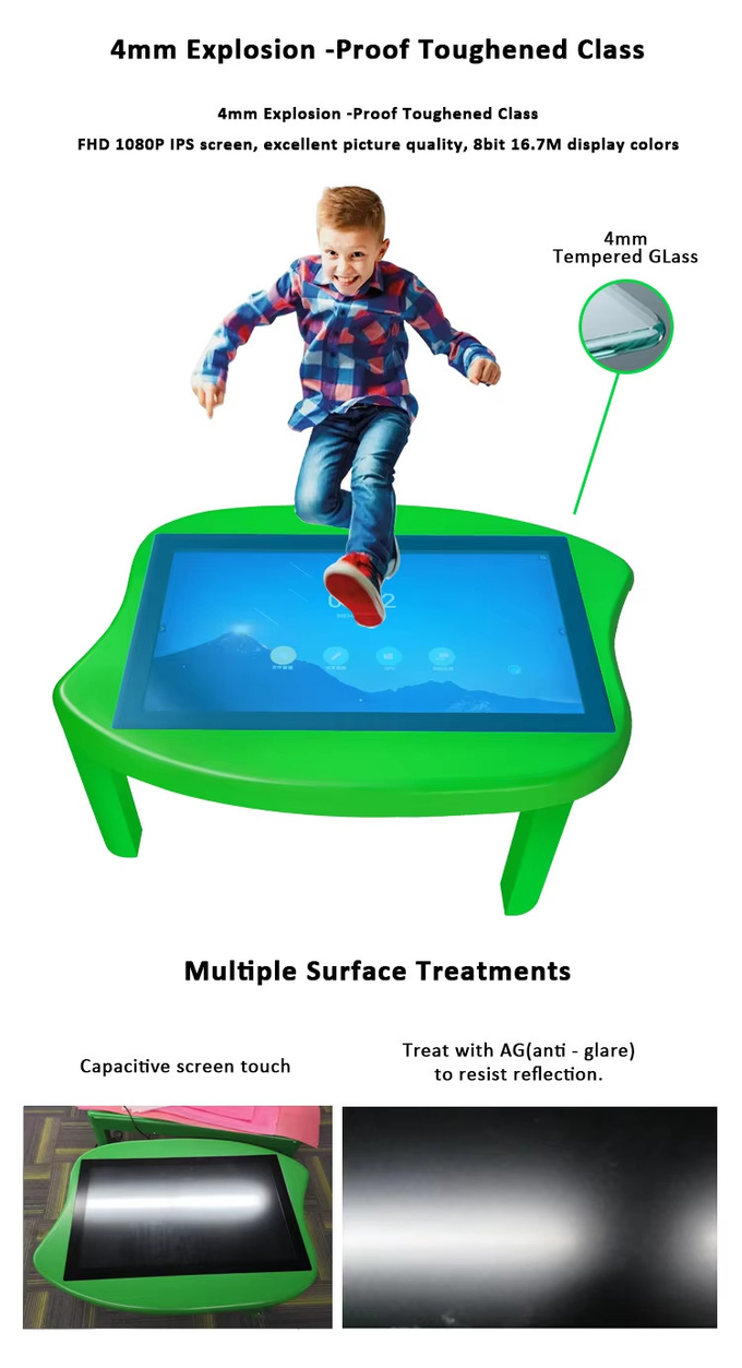 32 43inch Full HD Kindergarten Multi-Touchscreen Smart Table 50 55inch Kids Games Interactive Touch Tables For Children Kids