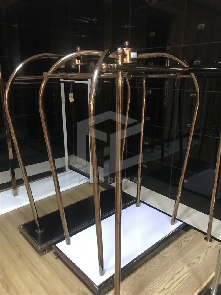 OEM Boutique Wedding Dress Clothing Shop Display Furniture Rack Monomer Design