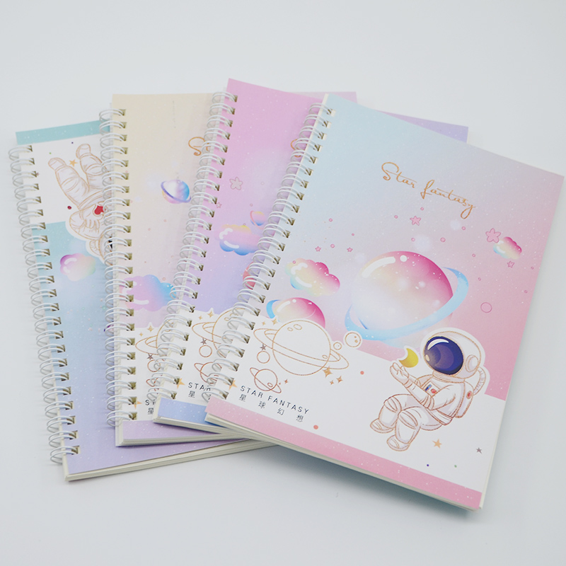 Pink Hard Cover A5 Custom Printing Notebook with Weekly Daily Planner and Paper Material