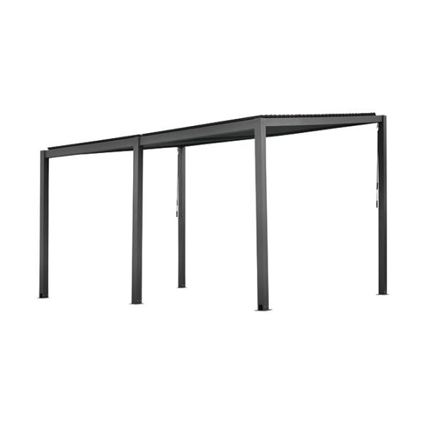 Bioclimatic Outdoor Aluminium Pergola Free Standing Waterproof 3.0mm With Gutter