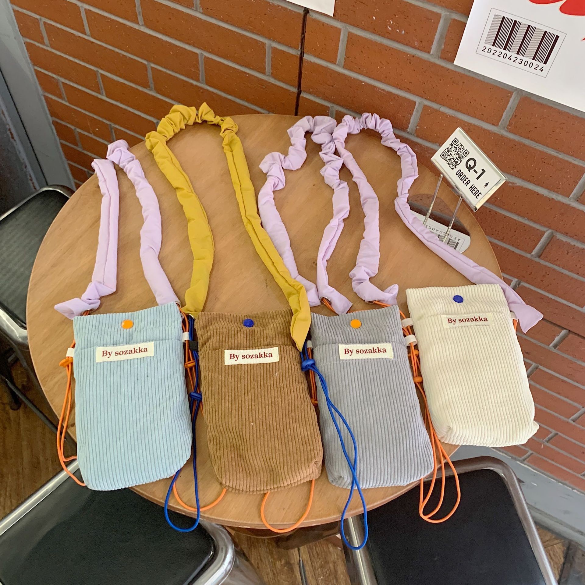 CORDUROY CROSSBODY PHONE BAG CROSSBODY SHOULDER BAG WOMEN'S WALK MINI STORAGE BAG
