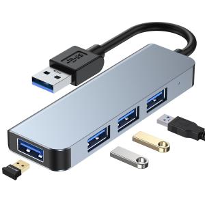 4port 3.0 USB HUBs ULtra Slim , Portable Type C To USB 3.0 Adapter Splitter