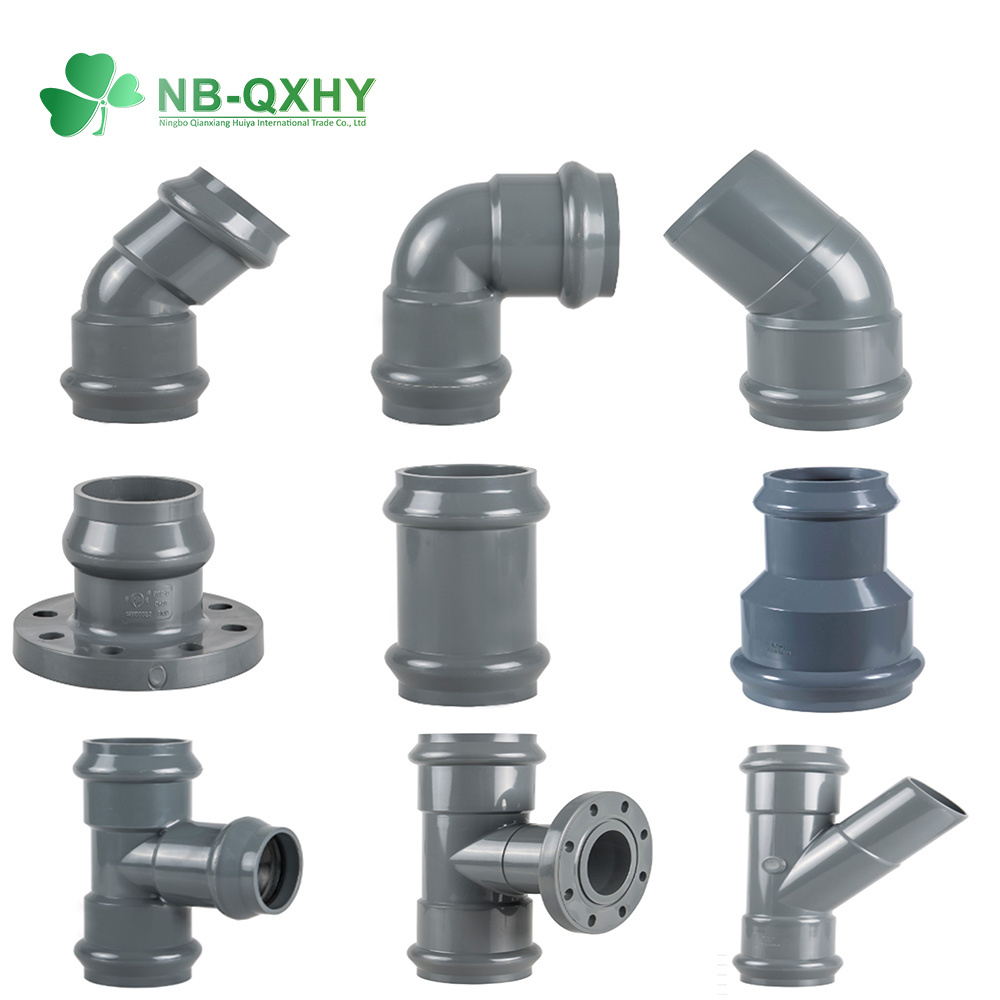 OEM PVC Plastic DIN Threaded Pipe Fittings for Water Supply