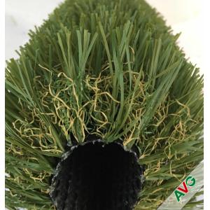 Durable Four Tone 12400Dtex / 8f Hybrid Wave Outdoor Artificial Grass With W