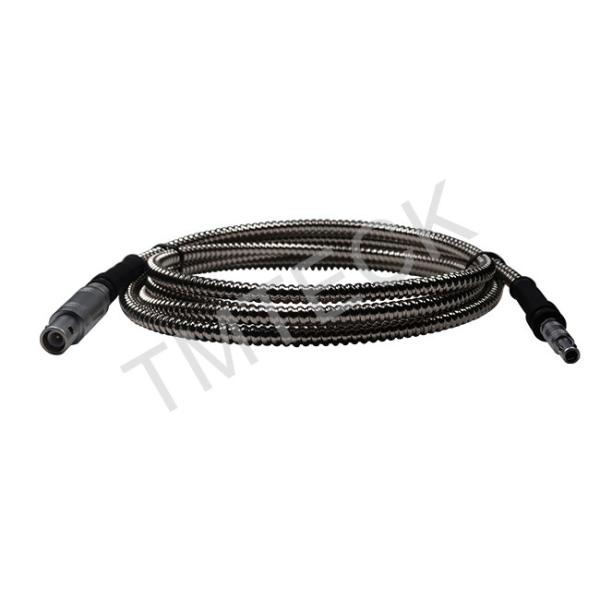 MPKL2 Lemo01 - Lemo00 Ultrasonic Cable 1.5m Length Flexible Stainless Steel