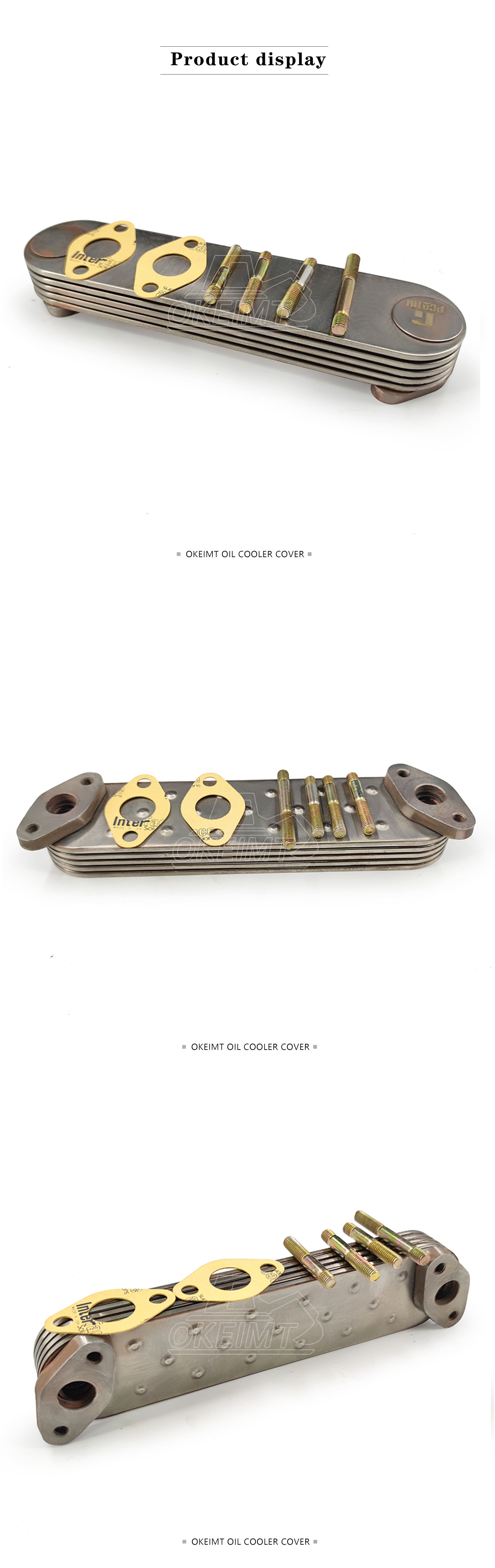 ODM Oil Cooler Core W06D 5P Engine Oil Cooler Standard Size