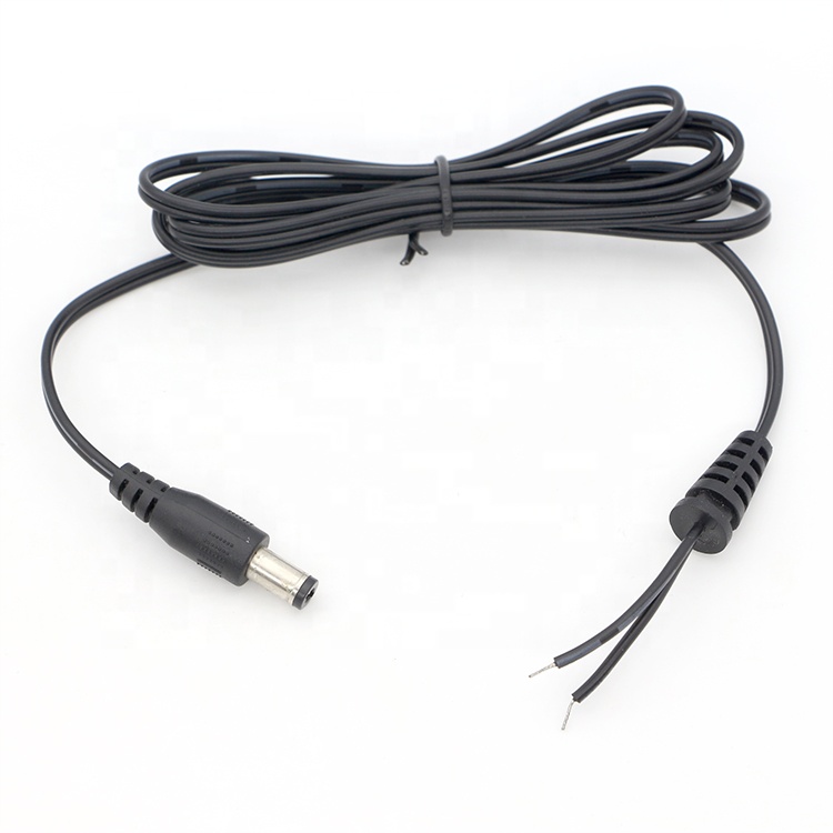 Male Female DC Barrel Jack 2.1x5.5mm to Open Pigtail DC Power Charging Cable