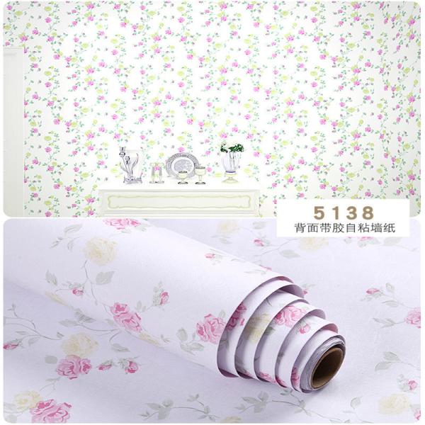 Modern Style Vinyl Wallpapers PVC Peel and Stick Wall Sticker Interior