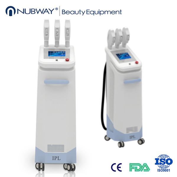 IPL laser hair removal device with 3 handles multifunction IPL machine 2019