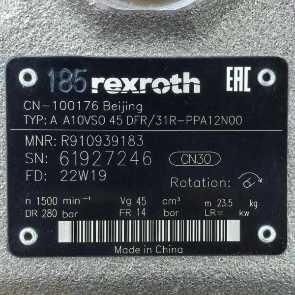 A10VSO18DR/31R-VSC62N00 A10VSO18DR/31R-PPA12N00 A10VSO18DR/31R-PPA12K01