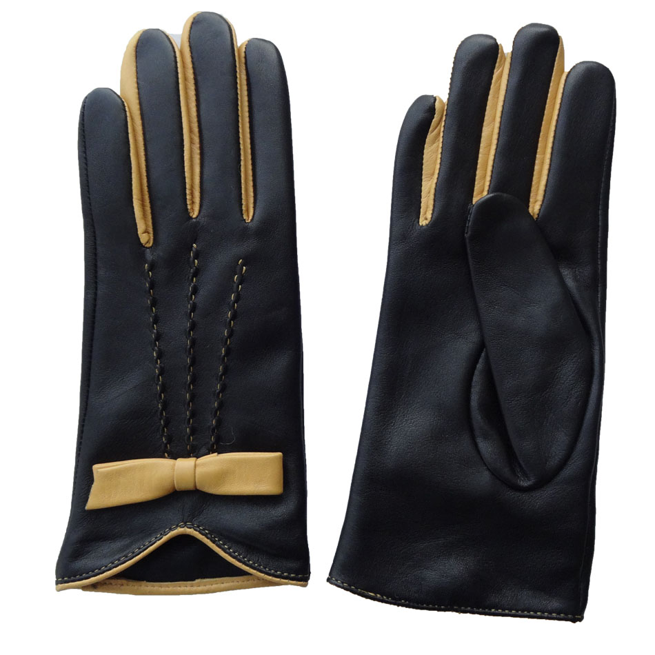 Customized women leather gloves with the best price