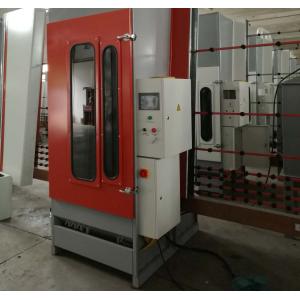 PLC Control System Vertical Glass Sandblaster Machine for Frosting and Sand