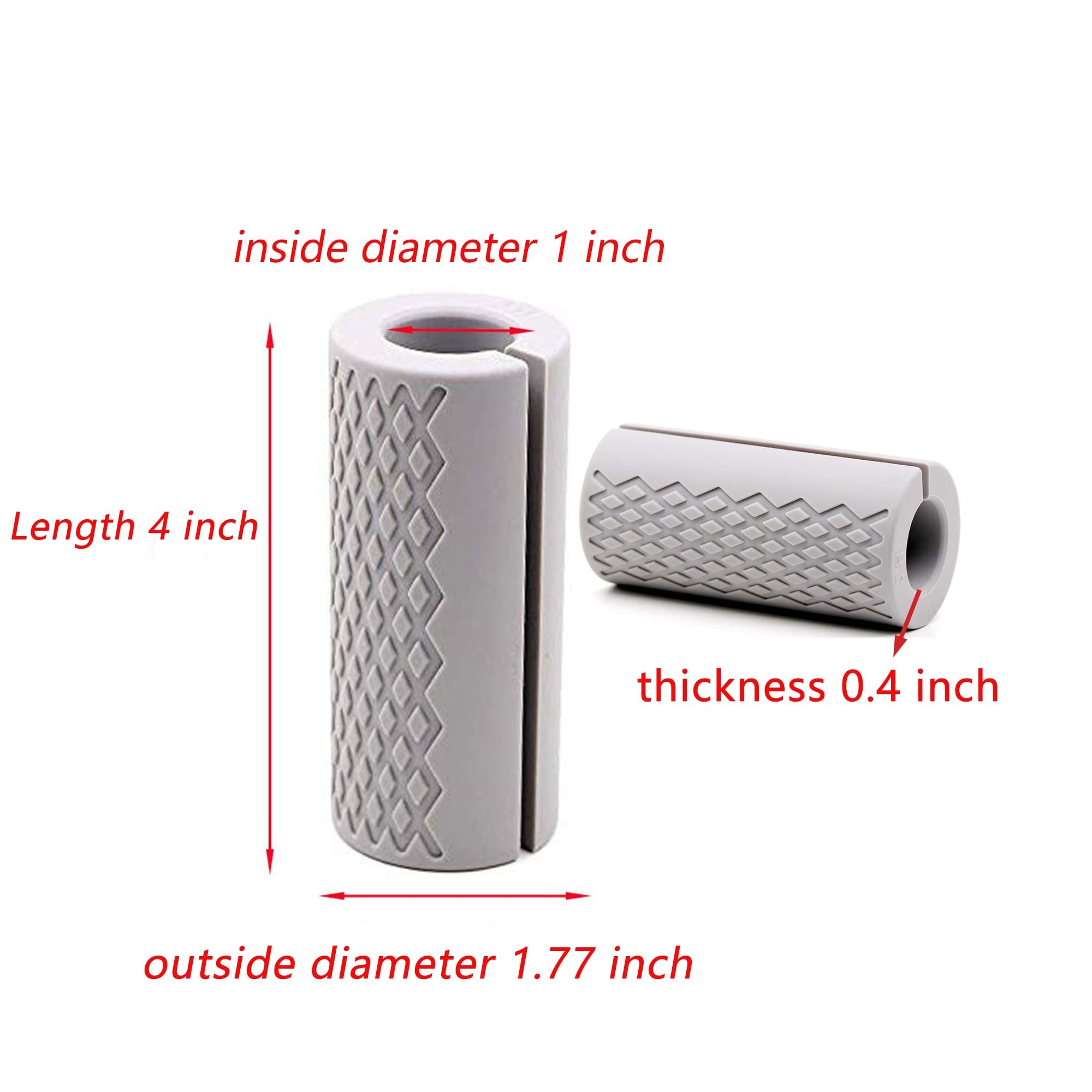 Soft Silicone Barbell Grips Fit Standard Barbell Dumbell Handles Bar Grips For Weightlifting