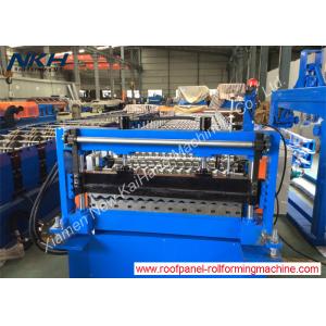 Reliable Roof Panel Roll Forming Machine Customized With PLC Control System