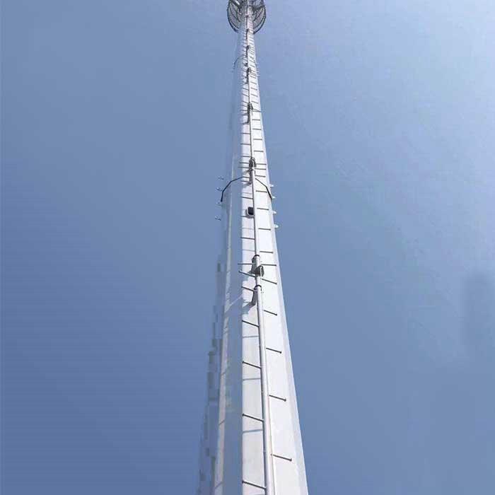 ISO 9001 Octagonal Tapered 40m Monopole Steel Tower