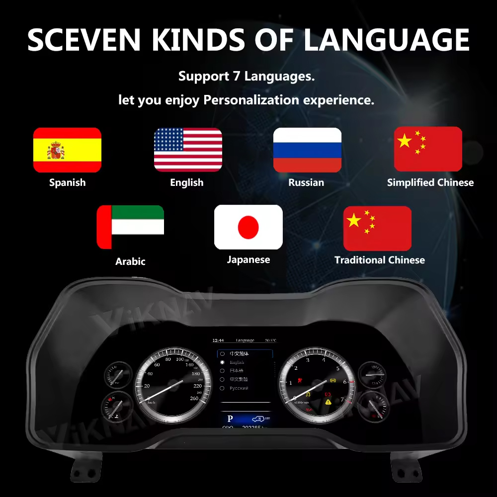 2014-2019 Toyota 4runner Instrument Cluster Digital Gauge Speedometer Dashboard Screen