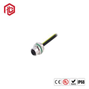 M12 PCB Panel Mount Circular Connector 5Pin Female M12 PCB Front Mounting