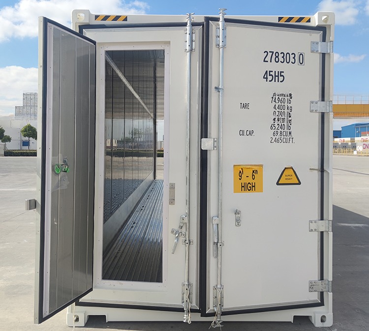 Stroage Function Double Rear End Swing Door 40ft PU Foam Insulated Reefer Refrigerated Body Shipping Isolated Container