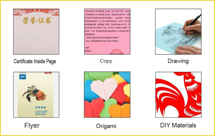230gsm 250gsm Colored Offset Paper For DIY Material Clear Images 640 * 900mm