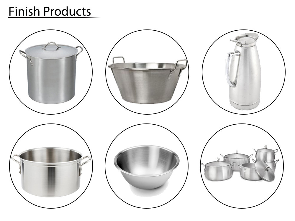 Industrial Cookware Production Machine For Pot Pan Sanding