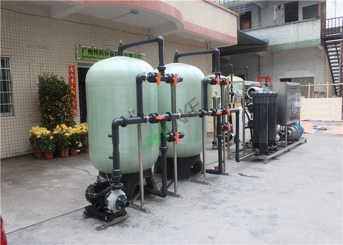 Auto Valve Industrial Water Purification Equipment RO Machine With FRP Material