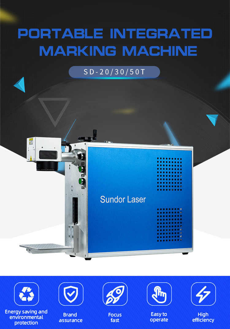 Sundor Optical Fiber Laser Marking Machine Optional Computer Lazer Engraving Machine