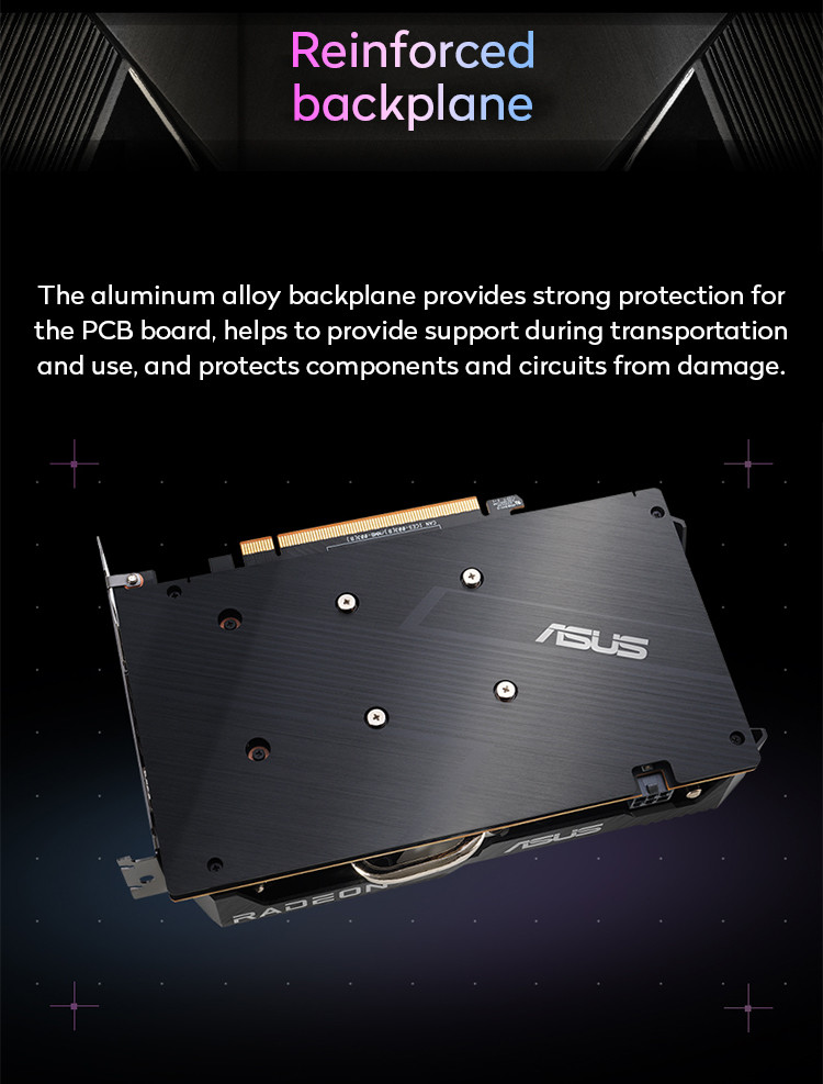 64bit Desktop Computer Game Graphics Card ASUS TUF-RX6500XT-O4G-GAMING GDDR6