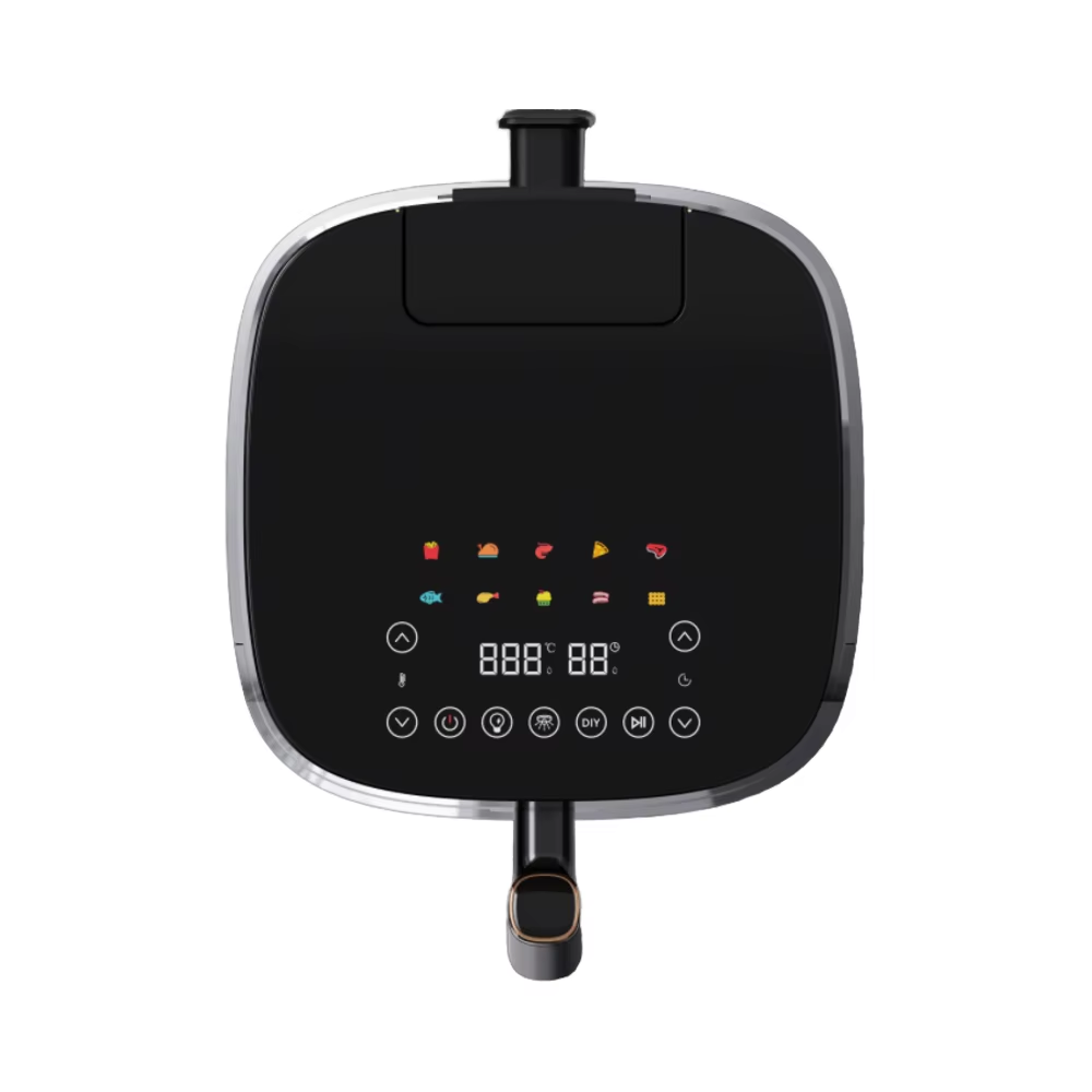 5l Stainless Steel Multifunctional Small Air Fryer Oven Smart Square Healthy Electric For Household Use