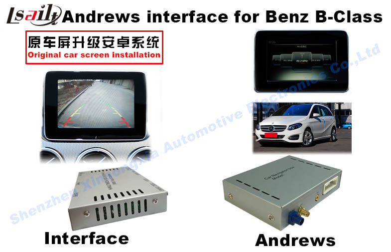 Android os car navigation box video interface for Mercedes benz ML mirrorlink web video music play